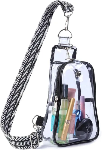 Miniatura 2 de Edraco Bolsa transparente aprobada para estadios, bolsa transparente con correa bordada