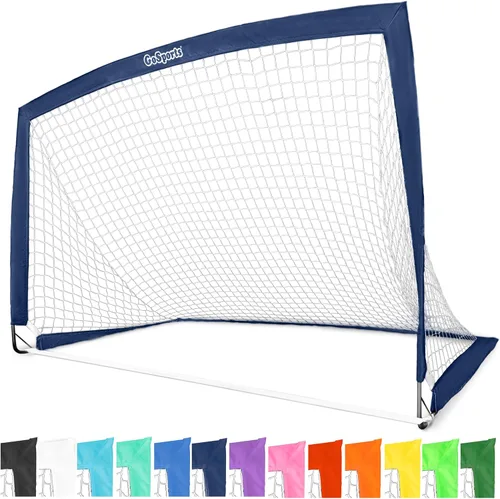 Miniatura 17 de GoSports - Arcos de fútbol portátiles para niños, 13 opciones de color, elige 4 x 3 pies o 6 x 4 pies, redes desplegables de tono de equipo para Rojo