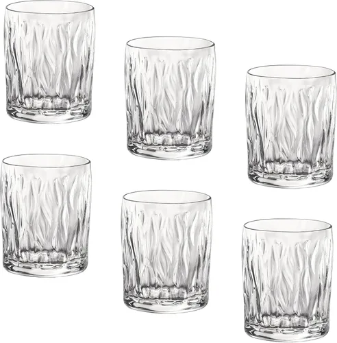Bormioli Rocco Vaso de agua, juego de 6, 10.25 oz, transparente Claro