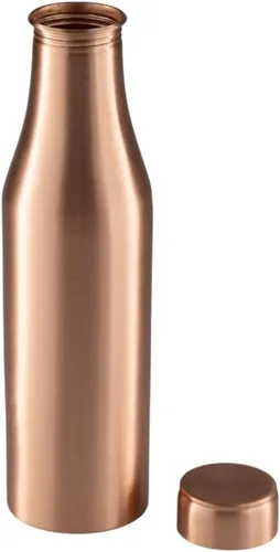 Botella de agua de cobre puro para beber, 34 onzas, recipiente de cobre ayurvédico, a prueba de fugas y ecológica, ideal para yoga, fitness,