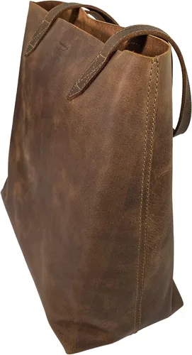 Miniatura 3 de Heather's, Bolso tote clásico, bolso de hombro, bolso espacioso, bolso de estilo vintage, viajes y compras, cuero de grano completo, hecho a mano