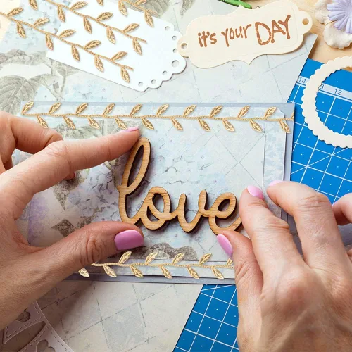 Miniatura 6 de Mandala Crafts Cinta de hojas azules para manualidades, guirnalda de hojas azules de 20 yardas para decoración de bodas, enredaderas artificiales