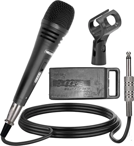 Miniatura 11 de 5 CORE Micrófono cardioide dinámico para canto de karaoke Micrófono profesional con cable XLR para escenario y estudio con imán de neodimio - ND 58