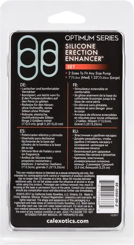 Miniatura 5 de California Exotics Novelties Optimum Series - Juego de potenciador de erección de silicona