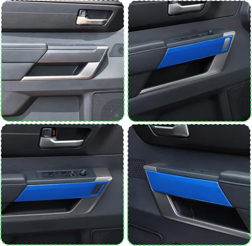 Miniatura 6 de Tira de decoración de panel de puerta interior de automóvil ABS para Toyota Tundra 2022 Protección de la puerta del automóvil, accesorios de moldura