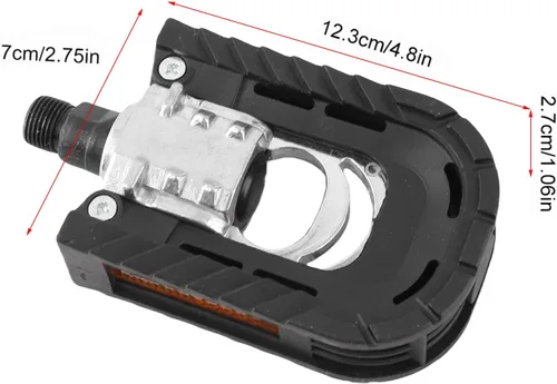 Miniatura 4 de Pedal plegable, 1 par de pedales plegables dobles para bicicleta de carretera, accesorio de bicicleta plegable