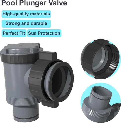 Miniatura 3 de Válvula de émbolo para piscinas Intex, conexión de válvula de émbolo 38 compatible con manguera de bomba de piscina, interruptor de bomba de filtro