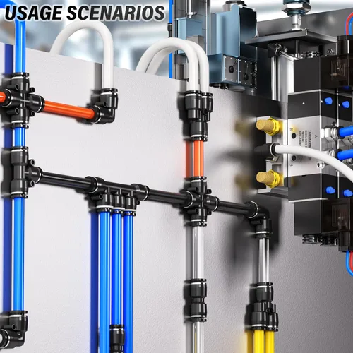 Miniatura 6 de TAILONZ PNEUMATIC Azul 0.236 in OD 0.157 in ID poliuretano PU manguera de aire tubo kit 32.8 ft 32.8ft