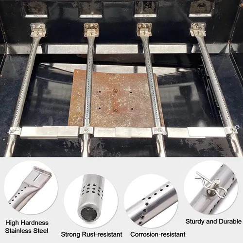 Miniatura 5 de Piezas de repuesto para parrilla Charbroil Advantage 3 Burner 463343015 463335115 463642116 Gas para parrilla, quemadores de tubería de acero