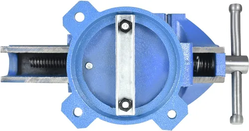 Miniatura 4 de Herramienta de prensas de banco resistente de 6 pulgadas con base giratoria, fresado de metal con bloqueo de yunque giratorio de 360 grados