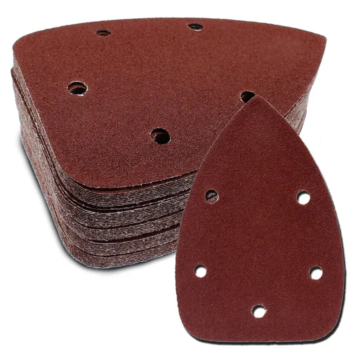 Miniatura 23 de 25 Piezas Papel de Lijado para Detalle de Ratón 40 Grano 5 Agujeros Hojas de Lijado para Ratón con Gancho y Bucle Almohadillas de Lijado para 140mm
