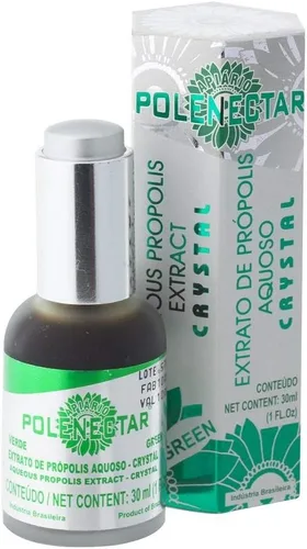 Cristal acuoso de extracto de propóleo de abeja verde de Brasil (1.0 fl oz)
