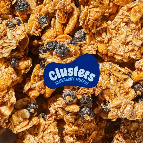 Miniatura 3 de Nature's Garden Racimos de magdalenas de arándanos, bolsa de 32 onzas, bocados grandes y gruesos de avena con anacardos, almendras, chía y arándanos