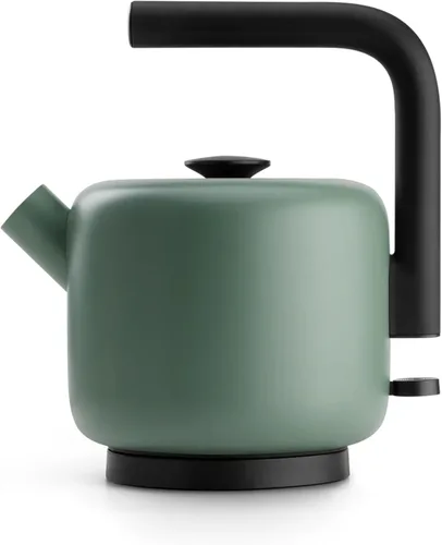 Fellow Clyde Hervidor Eléctrico - Capacidad de 1.5 Litros - Giro Moderno al Diseño de Estufa, Multiusos, Acero Inoxidable - Calienta Agua para Verde