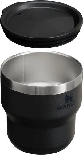 Miniatura 2 de STANLEY Stay-Hot Taza de Campamento Apilable de 10 onzas Tapa para Bebida a Presión Taza para Café, Té y Bebidas Taza de Café Aislada de Acero