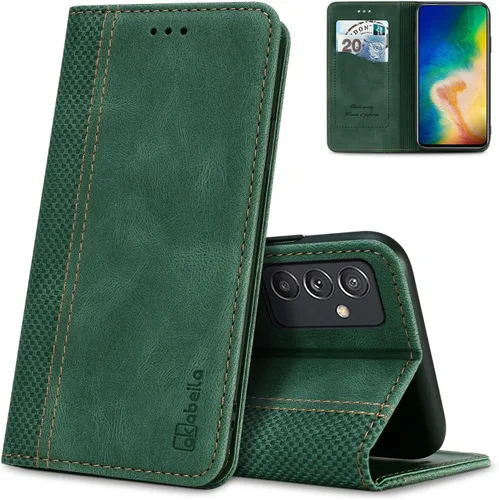 Miniatura 57 de AKABEILA Para Samsung A5 2017 Cartera Funda de Tarjeta de Crédito Titular Cierre Magnético Kickstand PU Cuero A Prueba de Golpes Flip Folio Libro