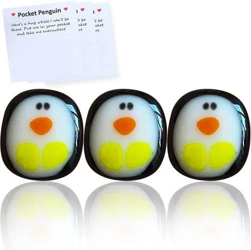 Miniatura 7 de Un Pequeño Abrazo de Pingüino de Bolsillo, Mini Decoración de Animal Lindo Juguete Divertido de Abrazo de Bolsillo Pingüino para Alivio del Estrés