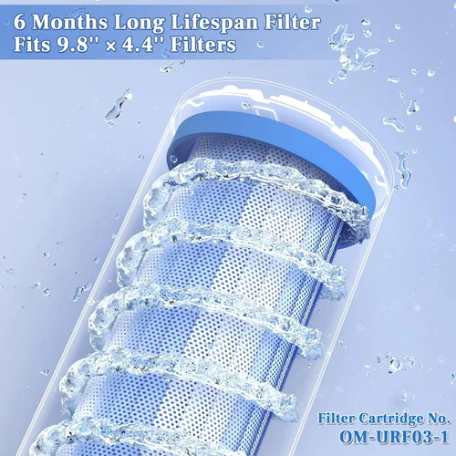 Miniatura 4 de Filtro de agua para toda la casa, carcasa de filtro de acero inoxidable, filtro de sedimentos de 10 x 4.5 pulgadas, sistema de prefiltración