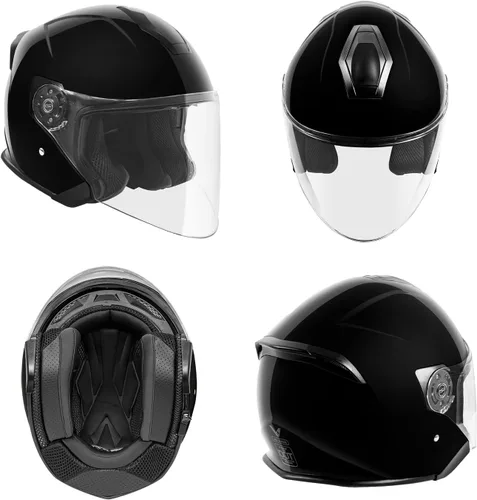 Miniatura 2 de VCAN V88 - Casco de motocicleta de cara abierta de 3/4, aprobado por ECE y DOT