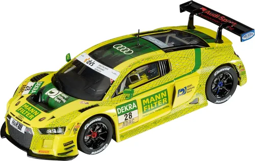 Carrera 27703 Audi R8 LMS GT3 Mann-Filter Land Motorsport No.28 Escala 1:32 Ranura analógica Coche Racing Vehículo Evolución Ranura Car Race Pistas
