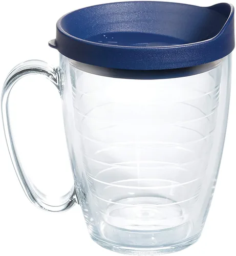 Miniatura 41 de Taza de viaje Tervis de doble pared transparente y colorida con tapa fabricada en Estados Unidos mantiene las bebidas frías y calientes, 24 onzas