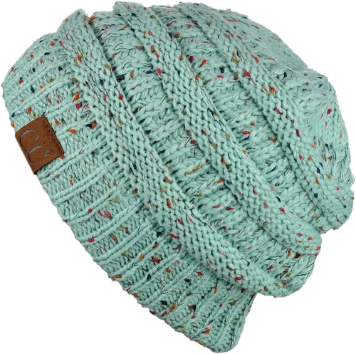 Miniatura 576 de C.C Trendy Warm Chunky Soft Stretch Cable Knit Beanie