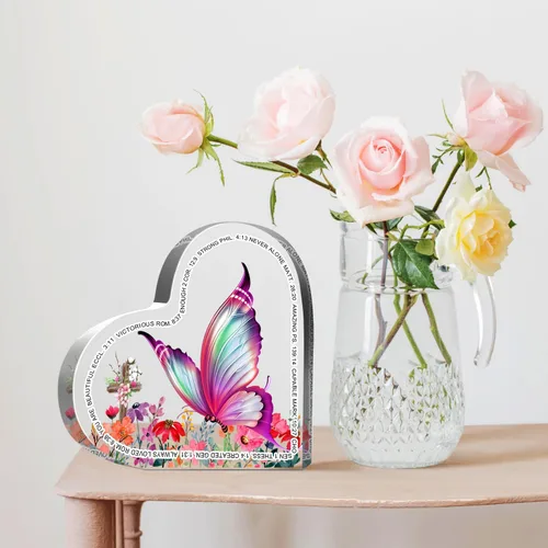 Miniatura 3 de Regalos cristianos, regalos religiosos inspiradores con versículo de la Biblia, regalos de aliento espiritual, regalo de mariposa religiosa