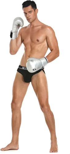 Miniatura 46 de SKYSPER Jock Strap Athletic Supporter para hombres Sexy Jockstrap Ropa interior masculina
