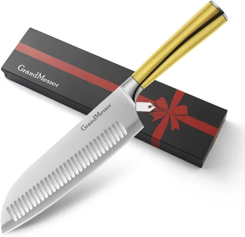 Miniatura 8 de Cuchillo de chef en acero japonés AUS-8, cuchillo de cocina profesional de 8 pulgadas, cuchillo de cocina ultra afilado con mango ergonómico