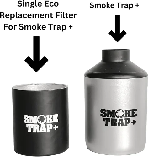 Miniatura 6 de ECO - Cartuchos de filtro de repuesto para Smoke Trap + Filtro de repuesto individual - Filtro reemplazable sin residuos de plástico - Máximo