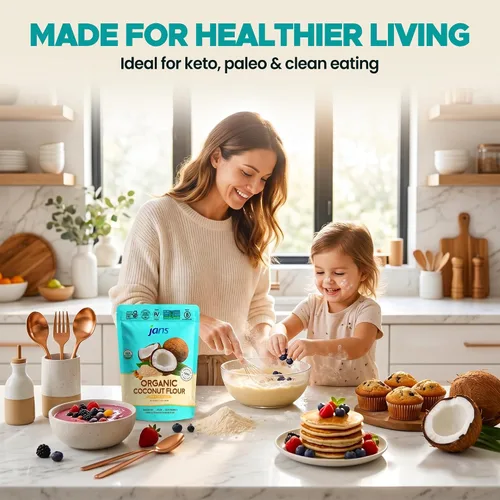 Miniatura 36 de Jans Harina de yuca, 2 libras, sustituto de harina multiusos sin gluten, harina para hornear sin cereales sin OMG, apta para paleo y AIP, harina