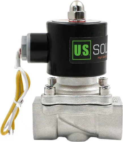 Miniatura 8 de U.S. Solid 1" válvula electromagnética eléctrica de latón 110V CA normalmente cerrada aire no potable aceite de agua diesel