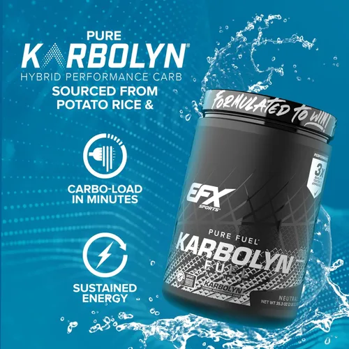 Miniatura 4 de EFX Sports Karbolyn Fuel Polvo de Carbohidratos de Absorción Rápida Carga de Carbohidratos, Energía Sostenida, Recuperación Rápida Sin