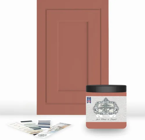 Miniatura 165 de Pintura TODO EN UNO, Abbey (gris cálido), Muestra de 8oz - Pintura duradera para gabinetes y muebles. Imprimación y capa superior incorporadas,