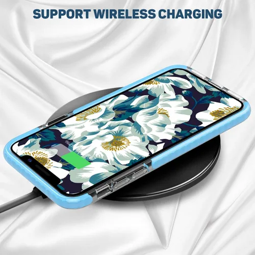 Miniatura 5 de MATEPROX Compatible con iPhone XR, transparente, delgada, antiamarilla, antiarañazos, a prueba de golpes, para iPhone XR de 6.1 pulgadas (azul)