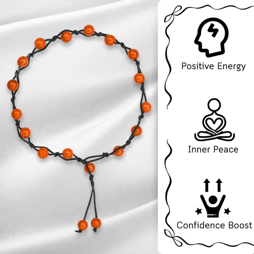 Miniatura 54 de Amazing Gemstone Crystal Anklet Ankle Bracelets for Women - Waterproof Beaded Healing Crystal Anklets, Plus Size Chakra Gemstone Bead Anklet