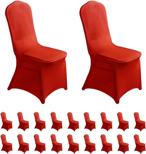 Miniatura 36 de LZY 6 piezas Fundas de Silla de Spandex Elásticas Fundas Deslizables para Fiestas de Boda, Fundas de Decoración de Sillas de Comedor y Banquete Negro