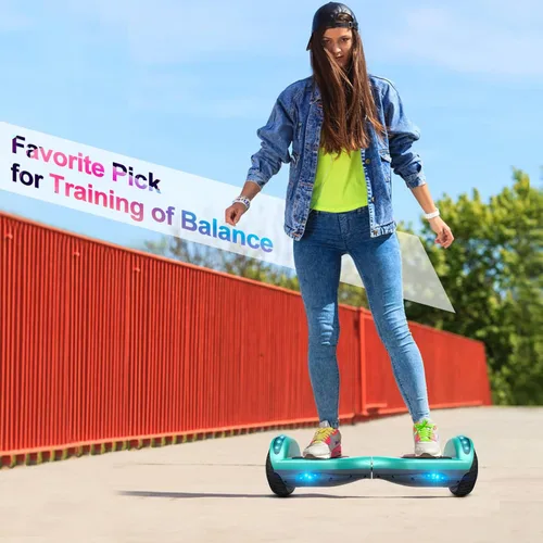 Miniatura 7 de FLYING-ANT Patinete autoequilibrante de 16.51 cm con altavoz y luces LED rojas