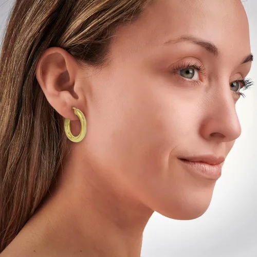 Miniatura 4 de Aretes de aro para mujer, aretes de plata de ley con cierre resistente, sin níquel ni plomo, aretes de aro para mujer para regalo de cumpleaños