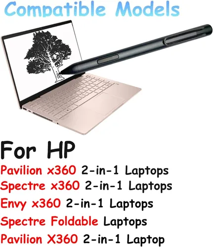 Miniatura 2 de MPP 303 - Lápiz óptico para HP MPP 1.51, compatible con HP Envy X360, Spectre X360/Spectre plegable, Pavilion X360 2 en 1 para laptop con pantalla