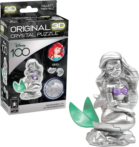 Miniatura 10 de BePuzzled Rompecabezas de cristal 3D original de Disney Belle, a partir de 12 años