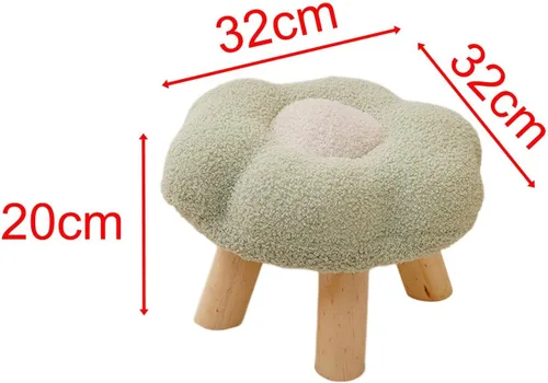 Miniatura 3 de Taburete reposapiés en forma de flor multiusos con dibujos animados, sofá otomano suave para dormitorio, entrada, apartamento, mesita de noche, sala
