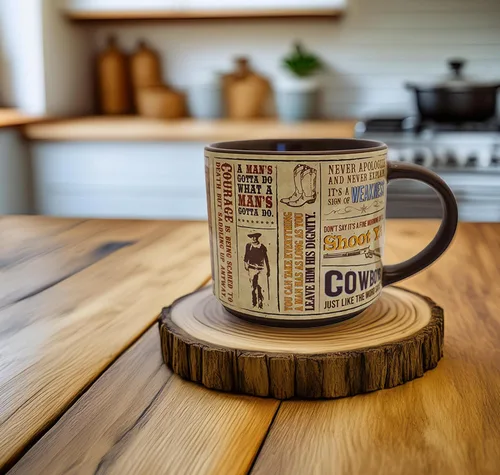 Miniatura 2 de Midsouth Products John Wayne - Taza de cerámica con citas de 16 onzas, inspiradora e icónica sabiduría occidental del duque mismo