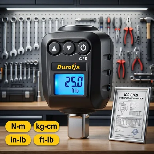Miniatura 2 de Durofix RM602-4A (25 a 250 ft-lbs.) Adaptador de par digital con zumbador y notificación de flash LED - Normas ISO 6789 con certificado