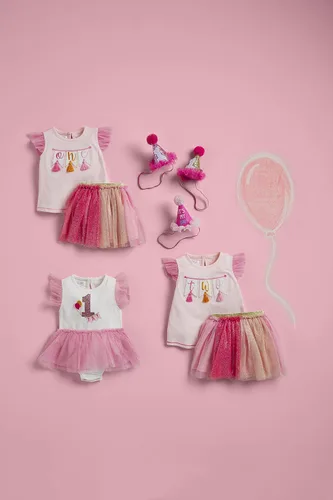 Miniatura 3 de Mud Pie Manga corta para bebé-niñas, RosaRebel Fun., 12-18m