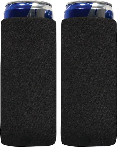 Miniatura 26 de QualityPerfection Fundas delgadas para enfriar latas, cerveza/energía (paquete de 6) para bebidas en blanco, 12 onzas, alta calidad, 0.157 in