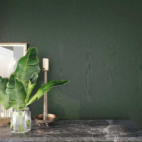 Miniatura 7 de VEELIKE Papel de contacto de madera verde oscuro, papel tapiz de madera para despegar y pegar, extraíble, 15.7 x 354 pulgadas, papel de contacto