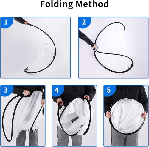 Miniatura 7 de Selens Kit de soporte reflector de luz de 24 x 36 pulgadas/23.6x35.4 in, multidisco plegable 5 en 1 con soporte para fotografía de luz y soporte