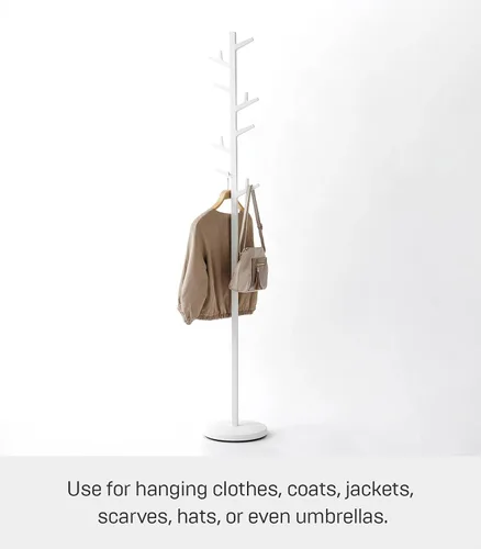 Miniatura 3 de YAMAZAKI Home Branch Perchero Perchero Árbol/De Pie Y Percha Para Sombreros, 69" - Acero