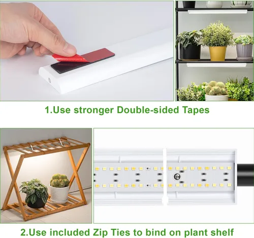 Miniatura 6 de FOXGARDEN Tira de luz de cultivo para plantas de interior, lámpara brillante de 192 LED de espectro completo con temporizador de encendido/apagado
